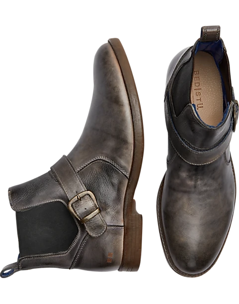 Bed Stu Michelangelo Plain Toe Chelsea Boots, Gray
