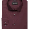 Awearness Kenneth Cole Slim Fit Performance Stretch Dress Shirt, Burgundy