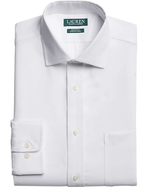 Lauren By Ralph Lauren UltraFlex Regular Fit Non-Iron Dress Shirt, Blue