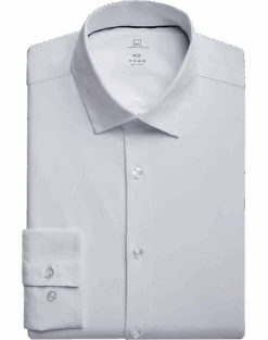 Michael Strahan Modern Fit Spread Collar Dress Shirt, White