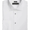 Pronto Uomo Modern Fit French Cuff Tuxedo Formal Shirt, White
