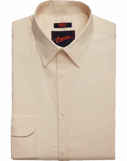 Egara Skinny Fit Point Collar Dress Shirt, Tan