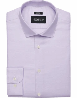 Awearness Kenneth Cole Slim Fit Spread Collar Dress Shirt, Lavender Check