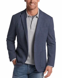 Michael Strahan Modern Fit 2 Button Soft Jacket, Medium Gray