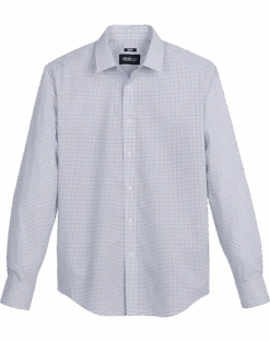 Awearness Kenneth Cole Slim Fit Sport Shirt, Navy Diamond Dot