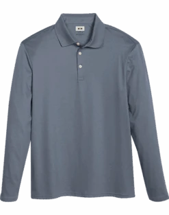 Joseph Abboud Modern Fit Luxe Cotton Polo, Slate