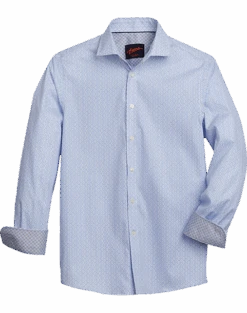Egara Slim Fit Spread Collar Sport Shirt, Blue