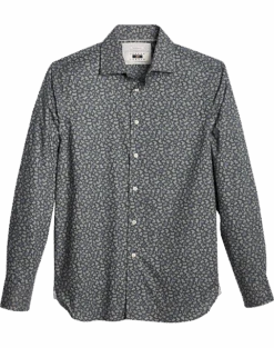 Joseph Abboud Modern Fit Spread Collar Woven Sport Shirt, Olive Foliage