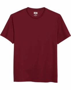 Joseph Abboud Modern Fit Luxe Cotton Jersey Knit Crew Neck T-Shirt, Brick
