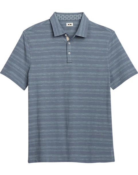 Joseph Abboud Modern Fit Polo, Slate Stripe