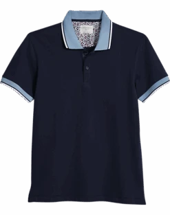 Con.Struct Four-way Stretch Modern Fit Polo, Navy