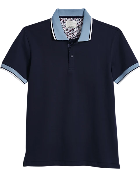Con.Struct Four-way Stretch Modern Fit Polo, Navy