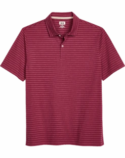Joseph Abboud Modern Fit Polo, Red Tonal Stripe