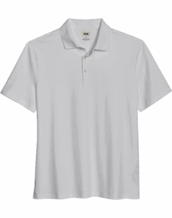Joseph Abboud Modern Fit Luxe Cotton Polo, White