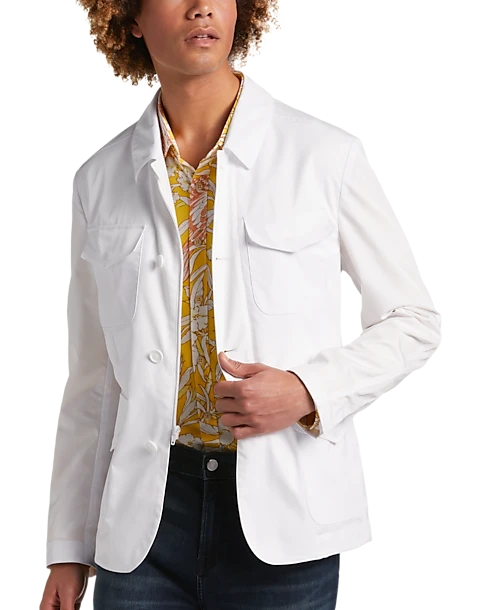 Paisley & Gray Slim Fit Casual Jacket, White