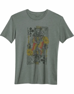 Lucky Brand Classif Fit Bear King T-Shirt, Olive