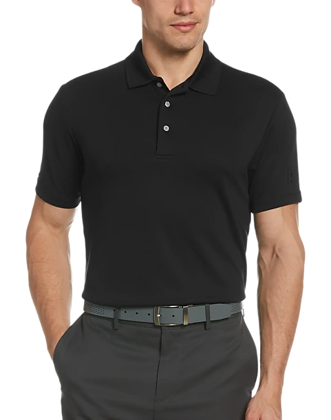 PGA Tour Classic Fit Airflux Polo, Black