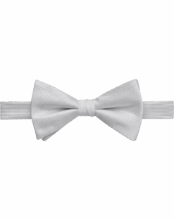 Calvin Klein Pre-Tied Bow Tie, White