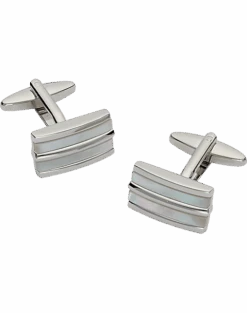 Pronto Uomo Cufflinks, Silver