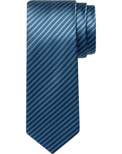 Egara Skinny Tie, Burgundy Stripe