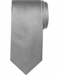 Pronto Uomo Narrow Tie, Silver