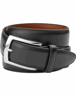 Johnston & Murphy Feather Edge Belt, Black