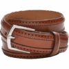 Cole Haan Perforated Edge Belt, British Tan