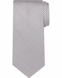Calvin Klein Narrow Tie, Gray Pin Dot
