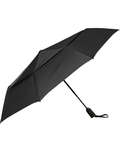 ShedRain Black 43-Inch Compact Collapsible Umbrella