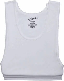 Egara Slim Fit Tank Top, 3-Pack, White
