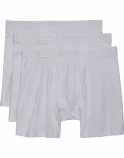 Egara Slim Fit Boxer Briefs, 3-Pack, White