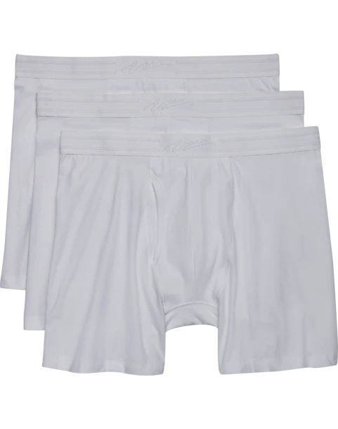 Egara Slim Fit Boxer Briefs, 3-Pack, White