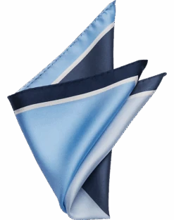 Pronto Uomo Pocket Square, Blue