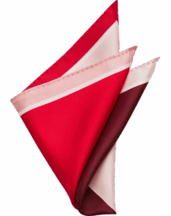 Pronto Uomo Pocket Square, Red