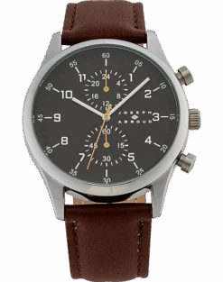 Joseph Abboud Watch, Brown & Silver