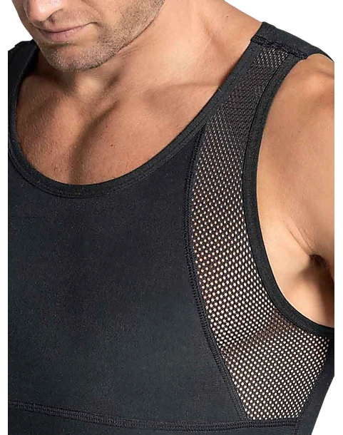 Leo By Leonisa Firm Compression Shaper Tank, Black - Image 3