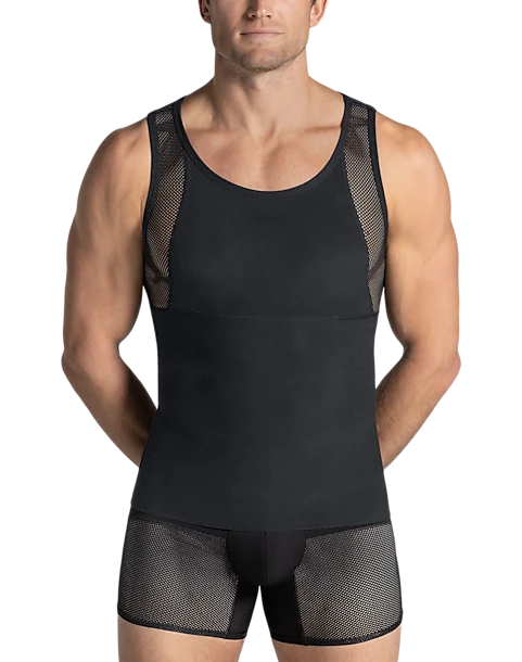 Leo By Leonisa Firm Compression Shaper Tank, Black