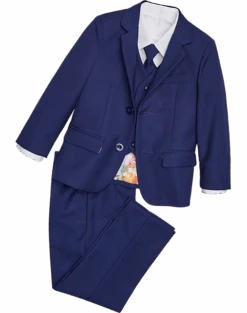 Peanut Butter Collection Slim Fit Toddlers Tuxedo, Indigo